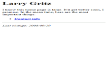 Tablet Screenshot of larrygritz.com